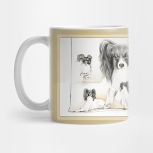 Papillon Dog from an original painting. Mug